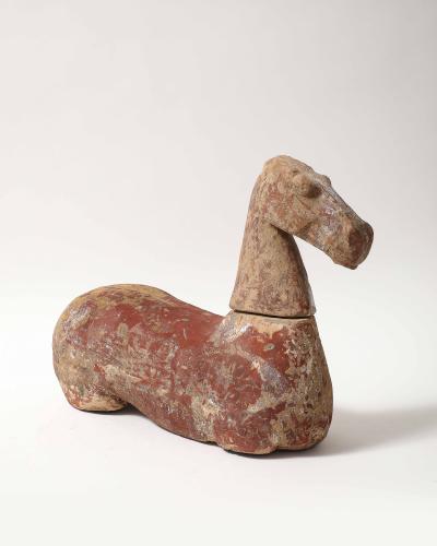 Glazed Terracotta Horse Torse Sculpture China Han Dynasty