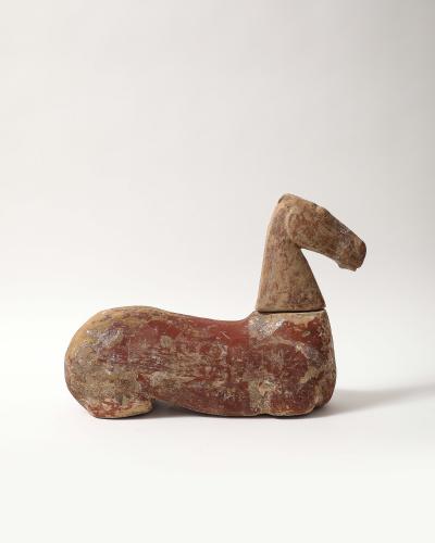 Glazed Terracotta Horse Torse Sculpture China Han Dynasty