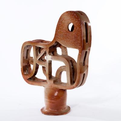 Glazed ceramic form by Marcel Giraud