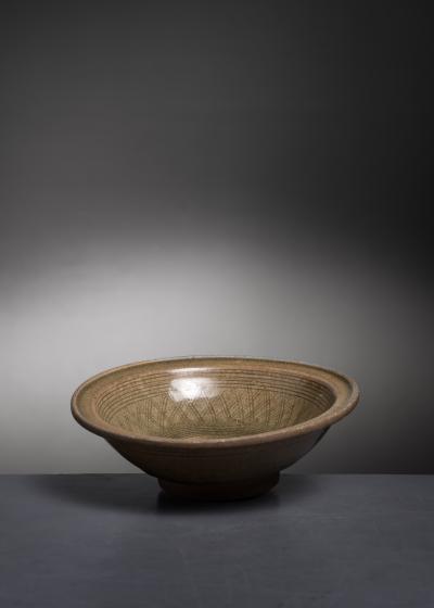 Glazed stoneware bowl