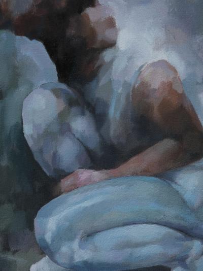 Glenn Ibbitson Figure With Red Cubes