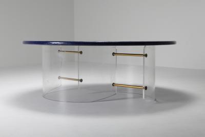 Globe Coffee Table with Plexi Base 1990s