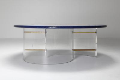 Globe Coffee Table with Plexi Base 1990s