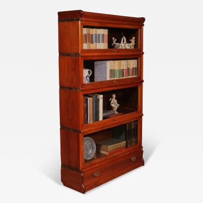 Globe Wernicke Mahogany Bookcase Of 4 Elements With A Drawer