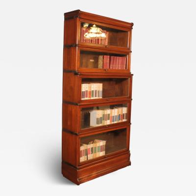 Globe Wernicke Mahogany Bookcase Of 5 Elements