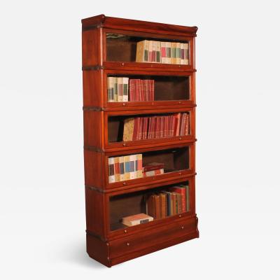 Globe Wernicke Mahogany Bookcase Of 5 Elements With A Drawer