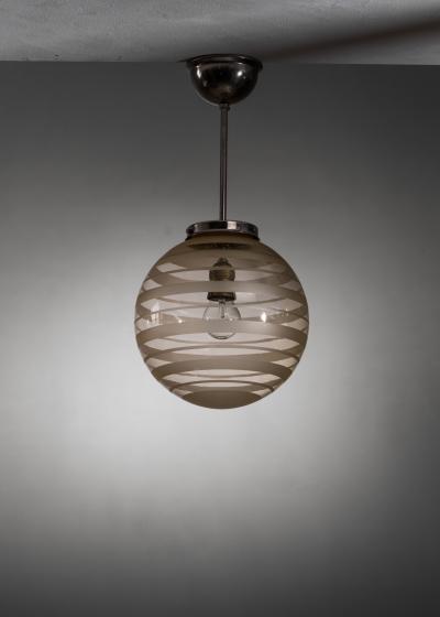 Globe glass pendant