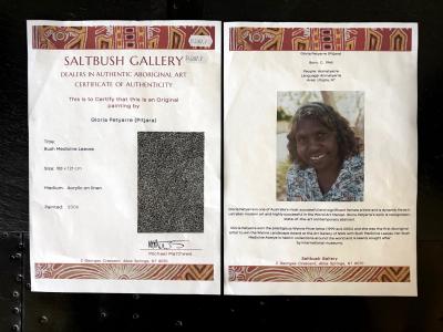 Gloria Petyarre Medicine Leaves Dreaming Large Australian Aboriginal Painting Gloria Petyarre