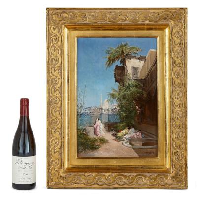 Godefroy de Hagemann Pair of antique Orientalist oil paintings by de Hagemann