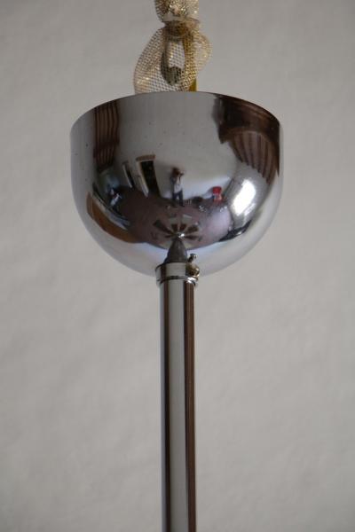 Goffredo Reggiani Chromed Chandelier Pendant Ceiling Lamp Attributed to Goffredo Reggiani 1970s