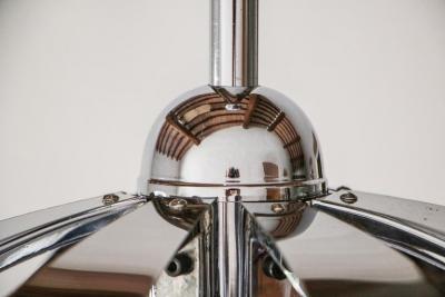 Goffredo Reggiani Chromed Chandelier Pendant Ceiling Lamp Attributed to Goffredo Reggiani 1970s