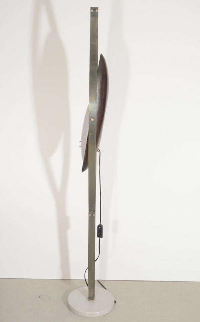 Goffredo Reggiani Goffredo Reggiani Copper and Perspex Floor Lamp with Marble Base