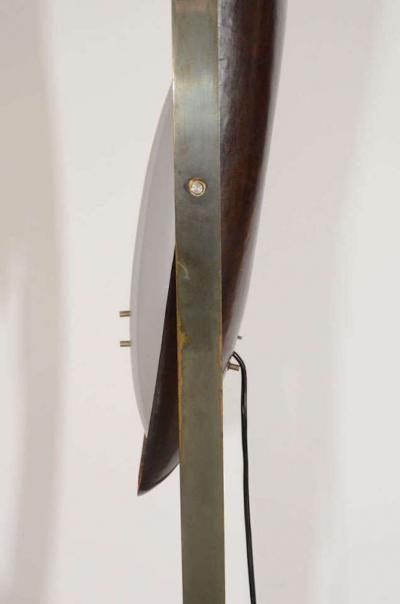 Goffredo Reggiani Goffredo Reggiani Copper and Perspex Floor Lamp with Marble Base