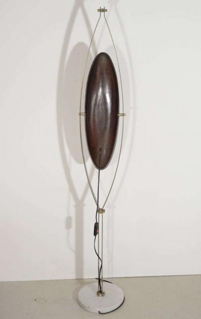 Goffredo Reggiani Goffredo Reggiani Copper and Perspex Floor Lamp with Marble Base