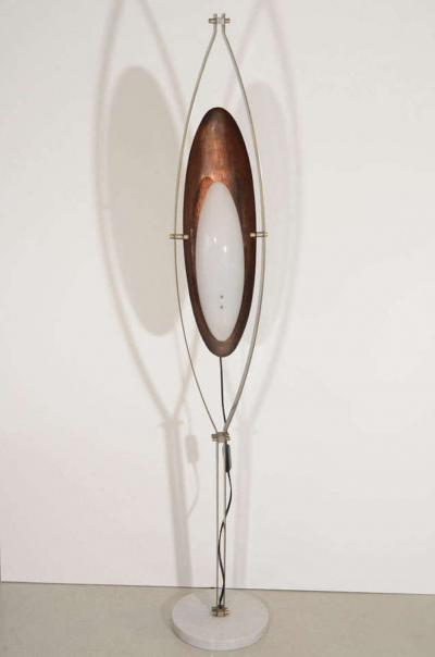 Goffredo Reggiani Goffredo Reggiani Copper and Perspex Floor Lamp with Marble Base