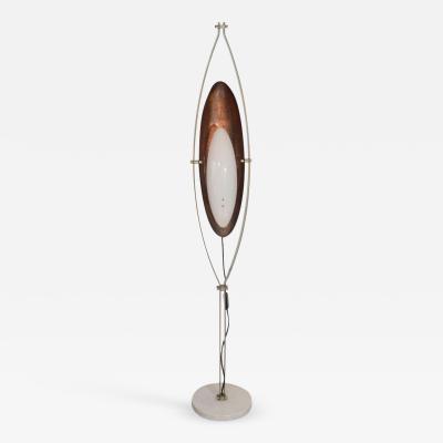 Goffredo Reggiani Goffredo Reggiani Copper and Perspex Floor Lamp with Marble Base