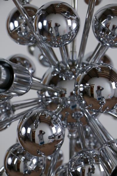 Goffredo Reggiani Italian Space Age Sputnik 20 Lights Chandelier by Reggiani Goffredo 1965s