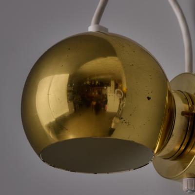 Goffredo Reggiani Pair of 1970s Goffredo Reggiani Eyeball Adjustable Perforated Metal Wall Lamps