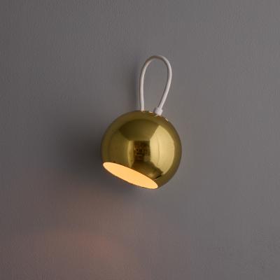 Goffredo Reggiani Pair of 1970s Goffredo Reggiani Eyeball Adjustable Perforated Metal Wall Lamps