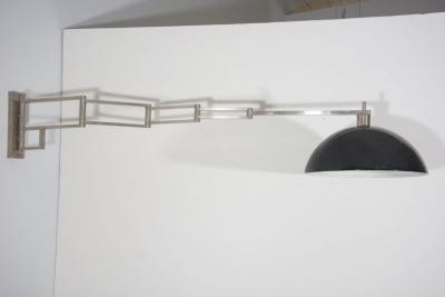 Goffredo Reggiani Reggiani Articulated and Adjustable Nickel Wall Light