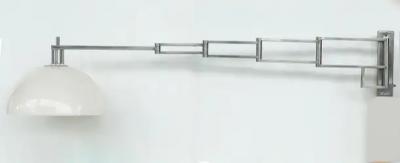 Goffredo Reggiani Vintage Goffredo Reggiani Adjustable Italian Wall Sconce in Chrome