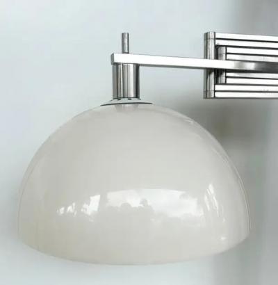 Goffredo Reggiani Vintage Goffredo Reggiani Adjustable Italian Wall Sconce in Chrome