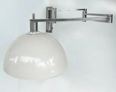 Goffredo Reggiani Vintage Goffredo Reggiani Adjustable Italian Wall Sconce in Chrome