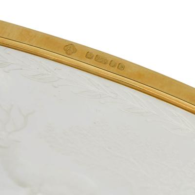 Gold Diamond and Enamel Mounted Rock Crystal Cup and Cover
