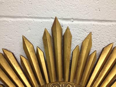 Gold Giltwood Framed Sunburst Mirror