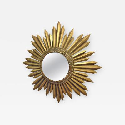 Gold Giltwood Framed Sunburst Mirror