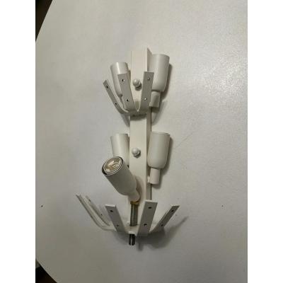 Gold Graniglia Leaf Murano Glass Wall Sconces in Venetian Style a Pair