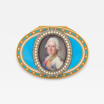 Gold Snuff Box With The Portrait Of Admiral Semyon Ivanovich Mordvinov 
