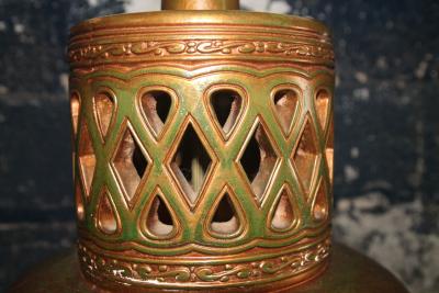 Gold Table Lamp Attributed to James Mont