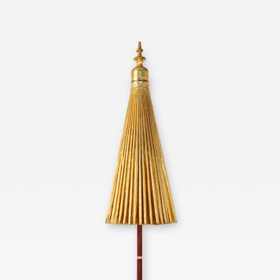 Gold Umbrella with Rainbow Accent