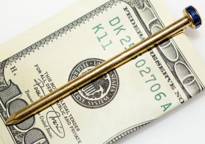 Gold and Sapphire Money Clip