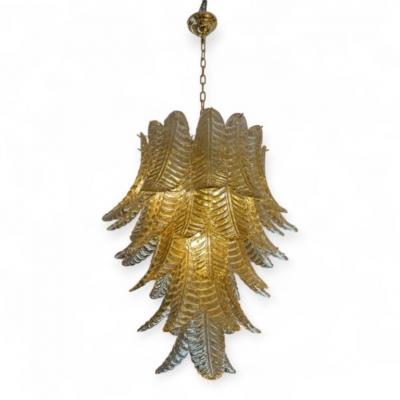 Golden Fern Lamp in Murano Glass