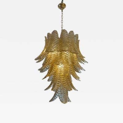 Golden Fern Lamp in Murano Glass