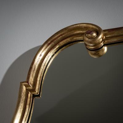 Golden Hollywood Regency Mirror from Palladio Italy Mid 20th Century