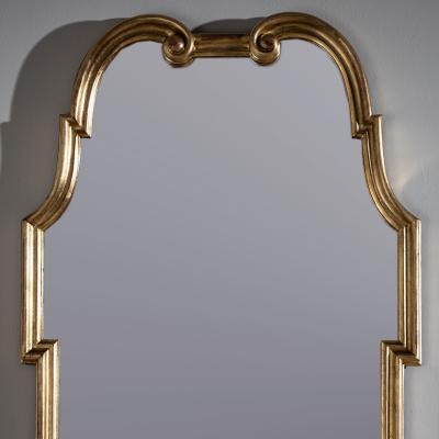 Golden Hollywood Regency Mirror from Palladio Italy Mid 20th Century