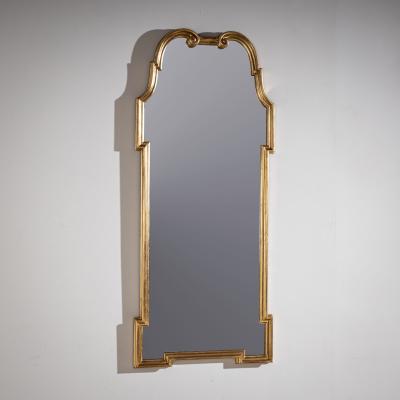 Golden Hollywood Regency Mirror from Palladio Italy Mid 20th Century