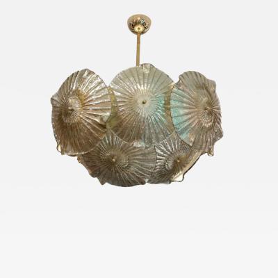 Golden Murano Water Lily Lamp