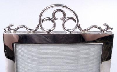 Goldsmiths Silversmiths Co Antique English Edwardian Classical Sterling Silver Picture Frame 1901