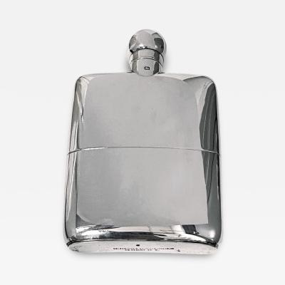 Goldsmiths Silversmiths Co English Sterling Silver flask London 1925 Goldsmiths and Silversmiths Co