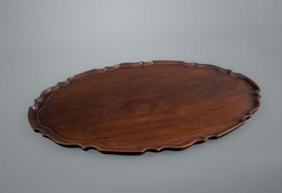 Good George III Mahogany Oval Tray