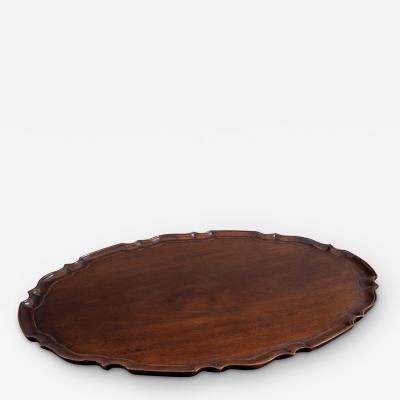 Good George III Mahogany Oval Tray