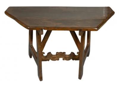 Good Pair Of Italian Baroque Walnut Console Tables