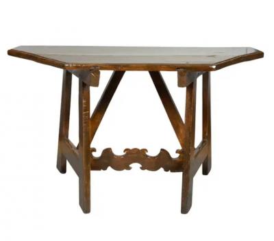 Good Pair Of Italian Baroque Walnut Console Tables