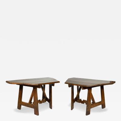Good Pair Of Italian Baroque Walnut Console Tables