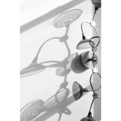 Gordon Auchincloss Chloe Curved Metal Sconce With Handblown Glass Shades