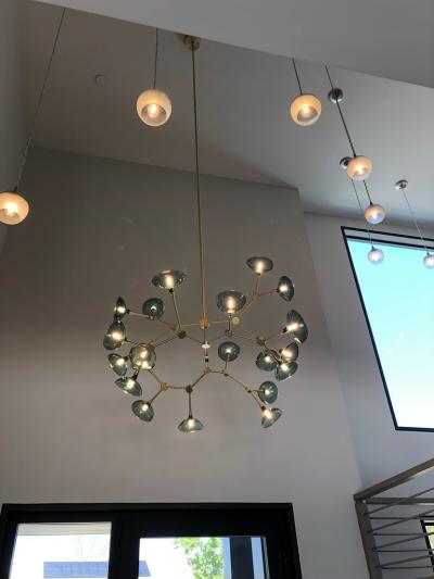 Gordon Auchincloss The Olivia 20 chandelier An adjustable dimmable LED fixture